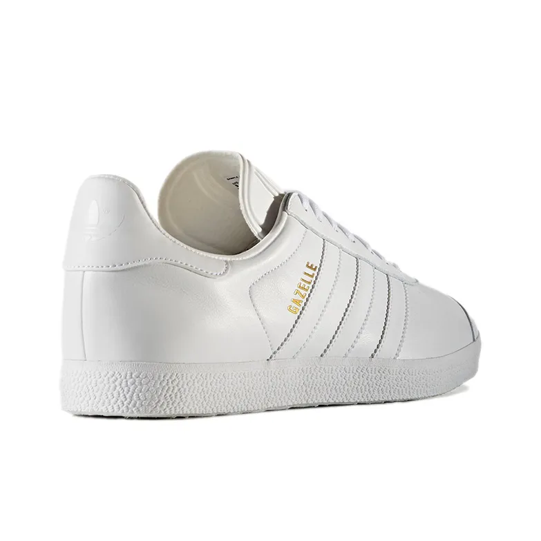Adidas Gazelle White/White Gold Metallic-3