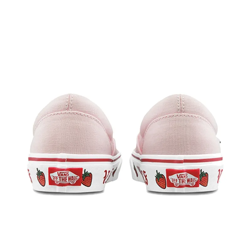 Vans Classic Slip On 'Sidewall Print Strawberry' Women's-4