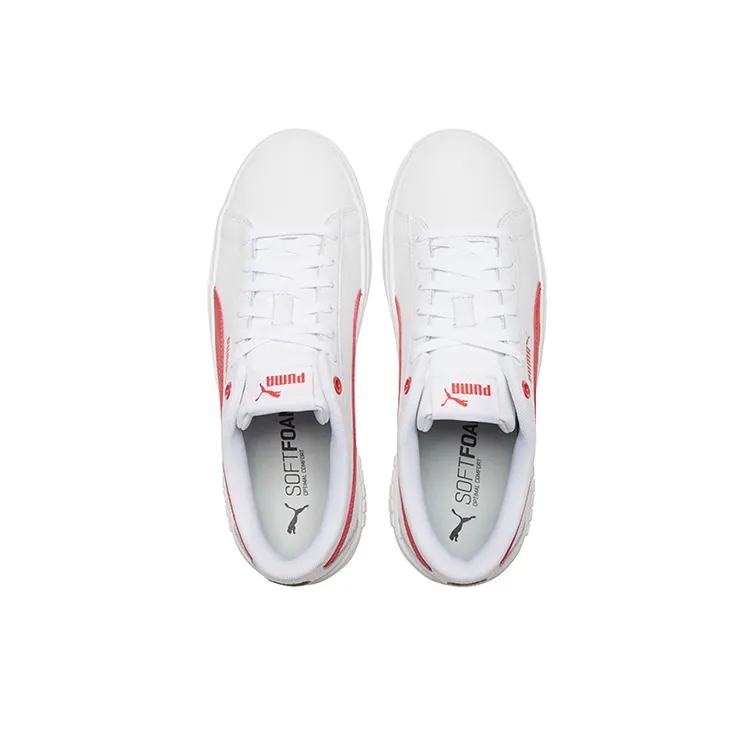 PUMA Smash Platform V2 'White Poppy Red' Women's-3