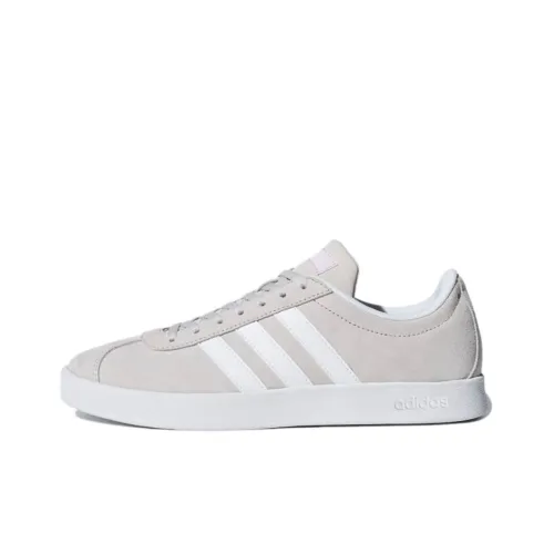 Adidas Neo VL Court 2.0 Skateboard Shoes Women's Low-Top Light Gray