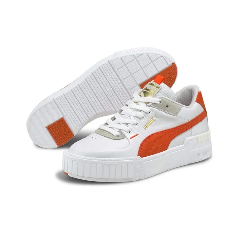 PUMA Cali Sport Mix Sneakers White/Red Women's-3