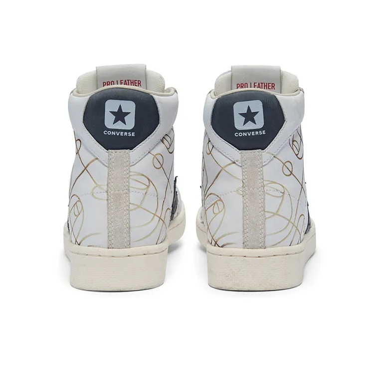 Converse Pro Leather High Top Shoes White/Golden-3