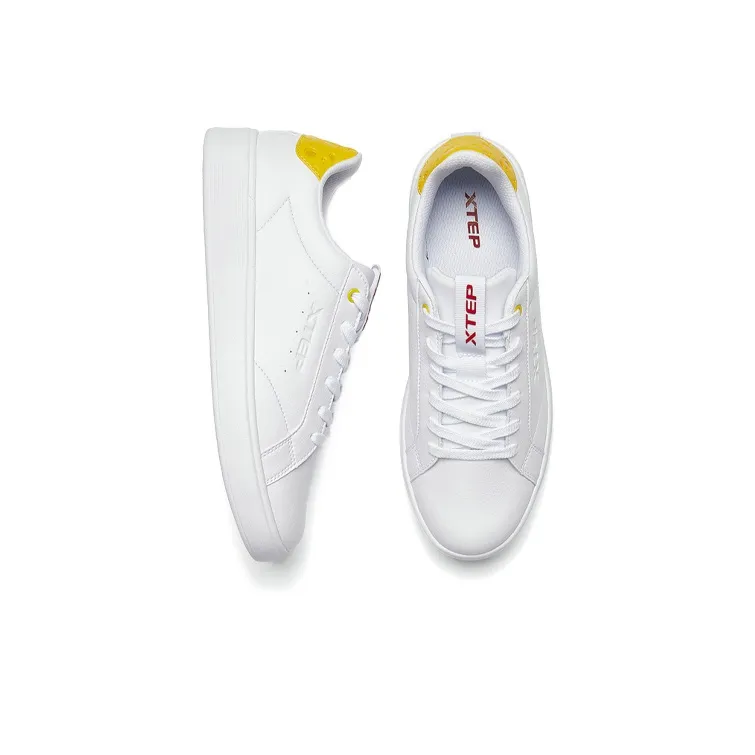 MAOHELAOSHU x XTEP Low-Top Skateboard Shoes Men's White-3
