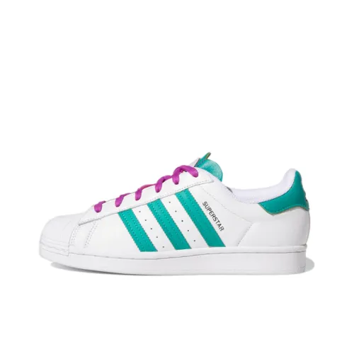 Adidas Originals Superstar White Glory Green Women's