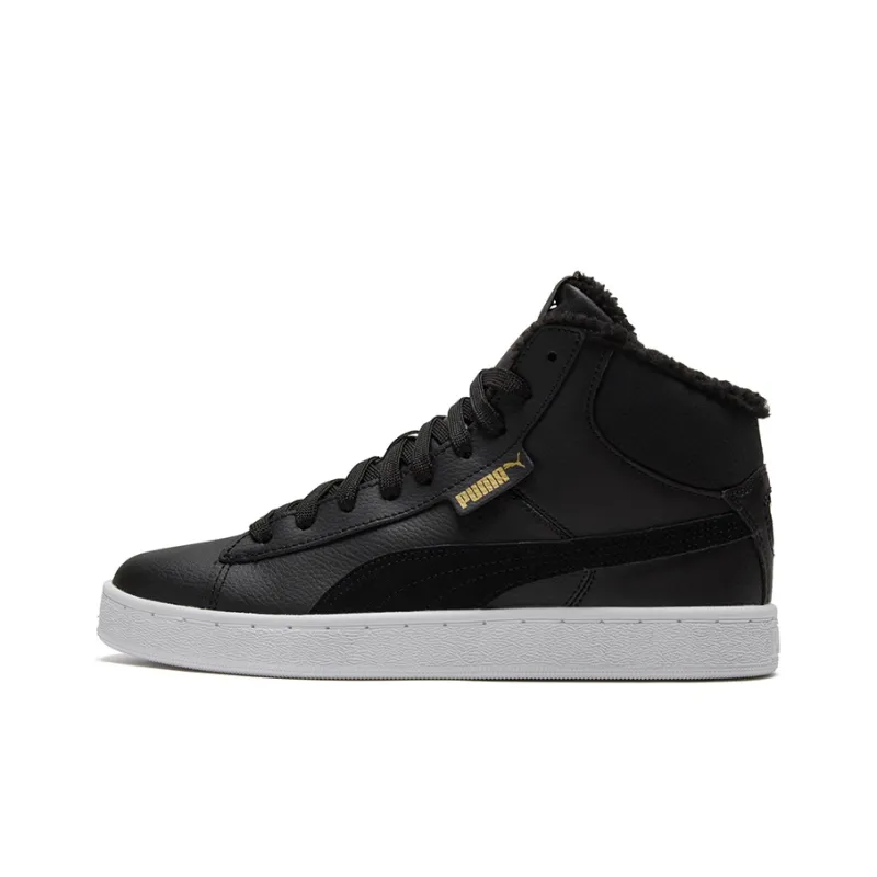 PUMA 1948 Mid Lfur Mid Top Fleece Lined Casual Skate Shoes Unisex Black-0