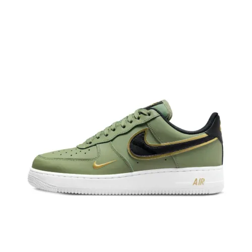 Nike Air Force 1 Low '07 LV8 Double Swoosh Olive Gold Black