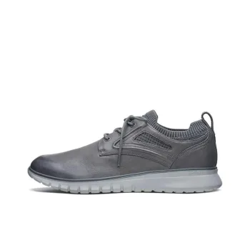 Skechers Neo- Casual Anti-Slip Wear-Resistant Low-Top Skateboard Shoes Men's Charcoal Gray