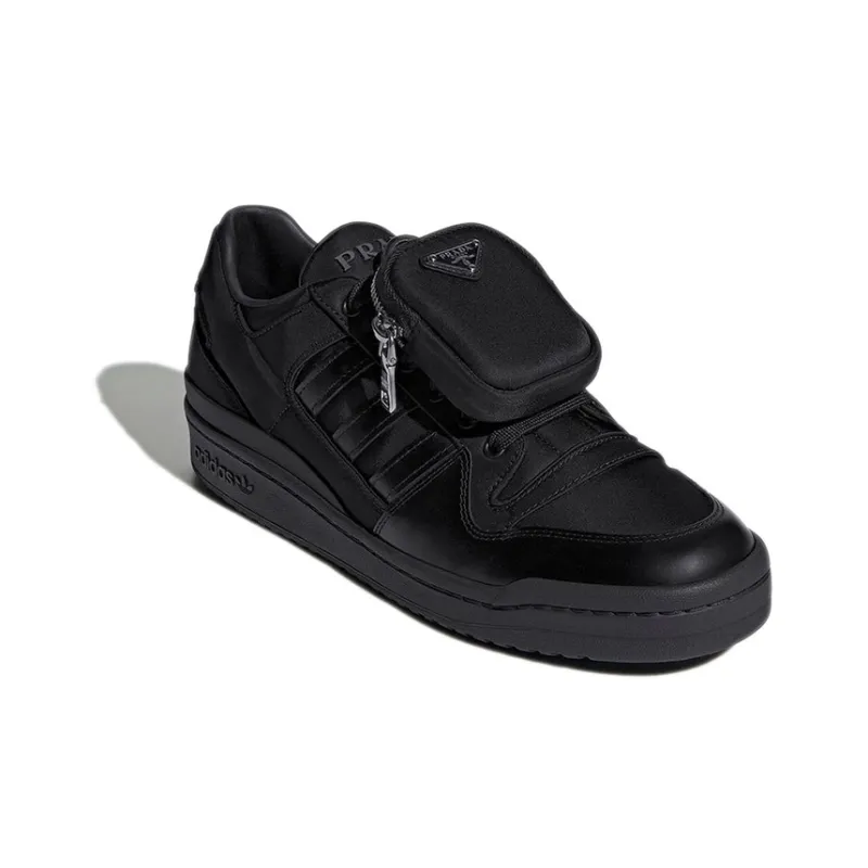 PRADA X PRADA Originals Unisex Forum Low Re Nylon Sneakers Black-2