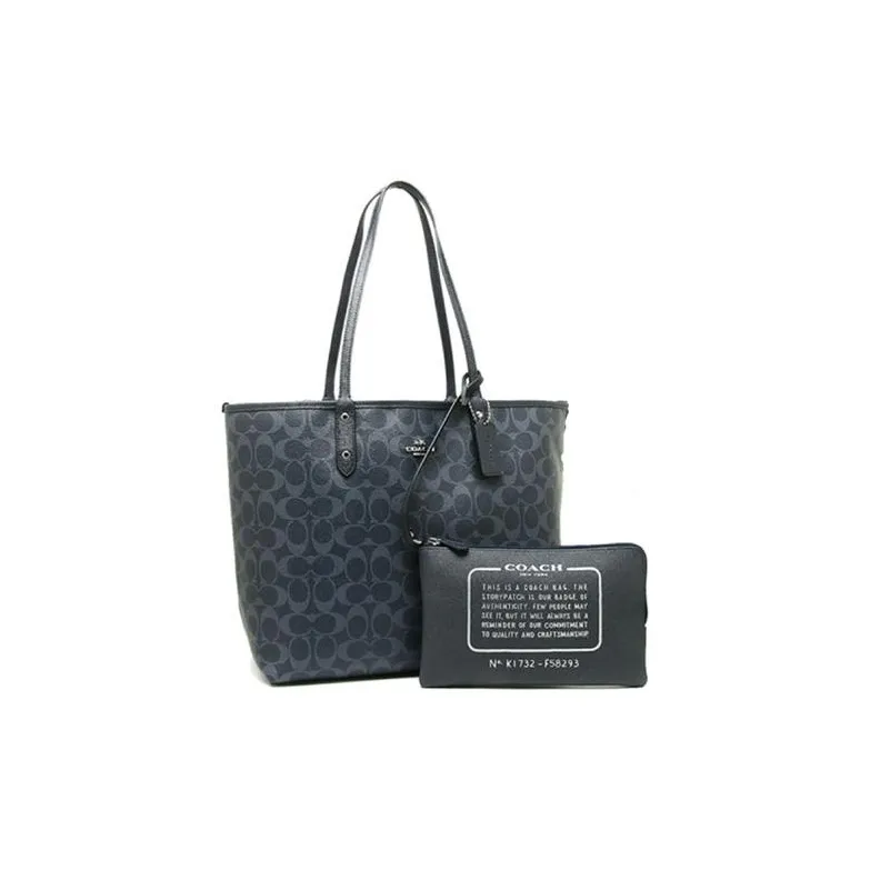 COACH City Canvas Tote Bag, Shopping Bag, Handbag, Shoulder Bag, Backpack Tubas Women's Marine Blue-1