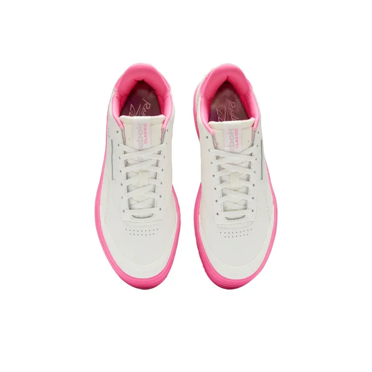 Reebok Women's Club C Double Geo 'Chalk Atomic Pink' Women's-3