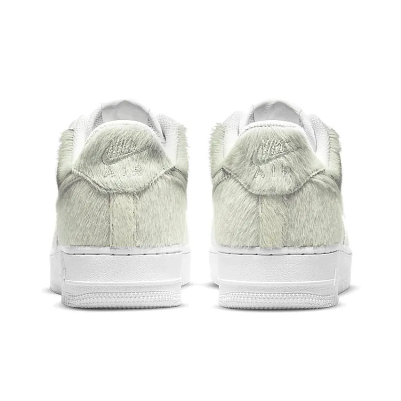 Nike Air Force 1 Low White Pony Hair Heel-4