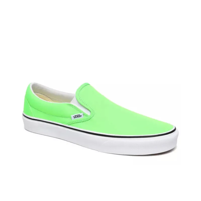 Vans Classic Slip On Neon Green Gecko-2
