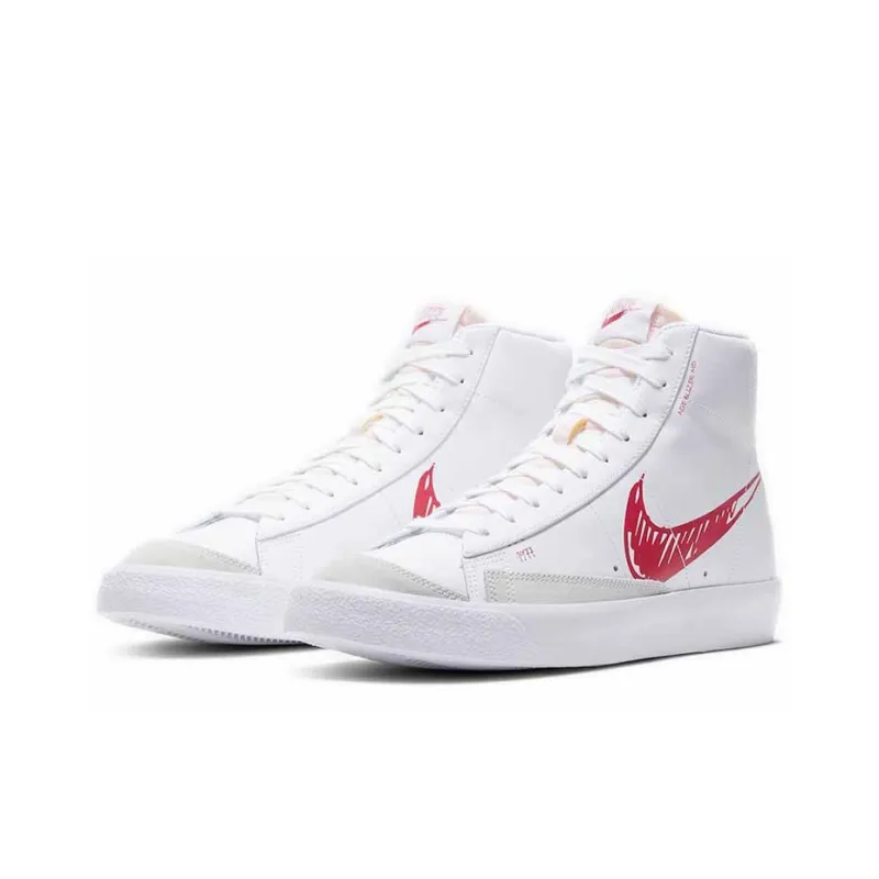 Nike Blazer Mid 77 Sketch White Red-2