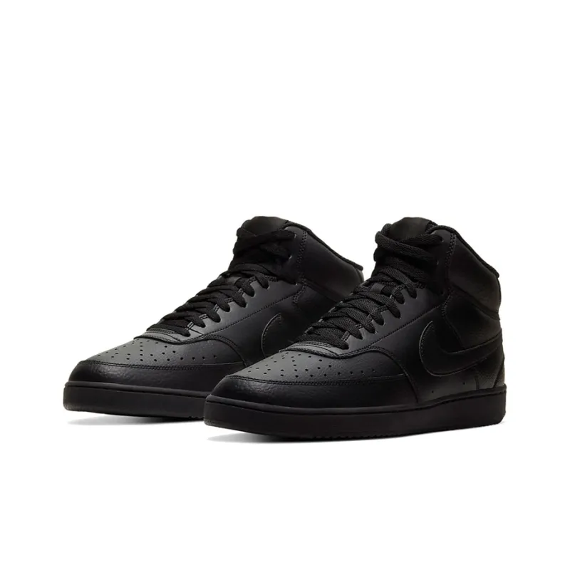 Nike Court Vision Mid Triple Black-2