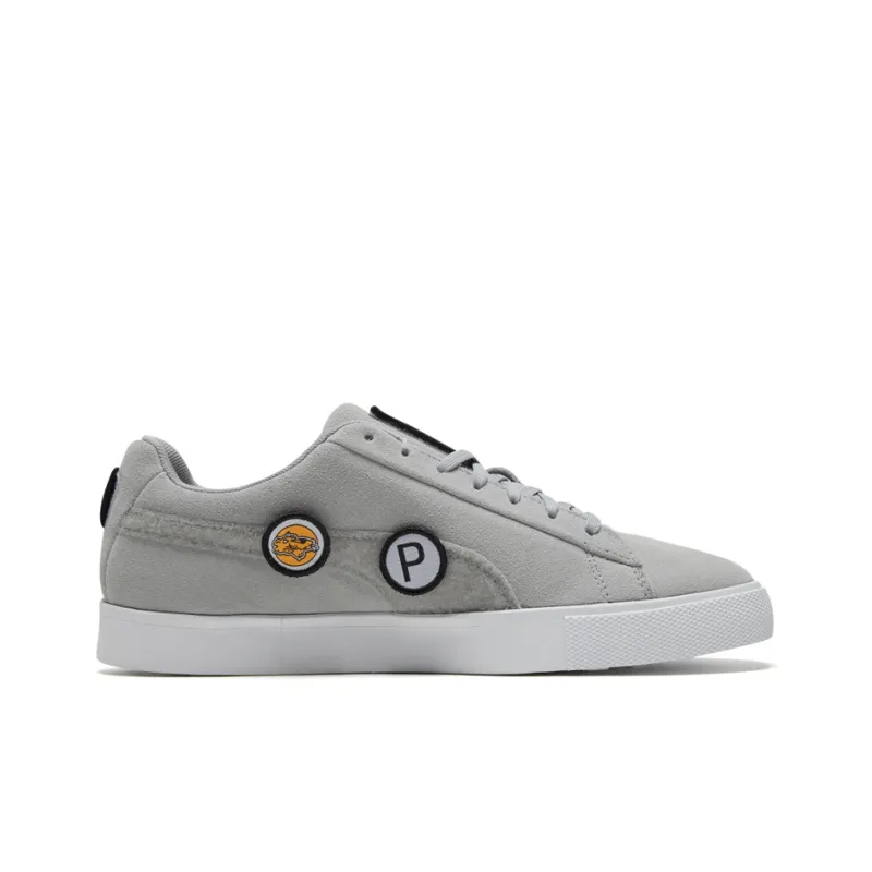 PUMA Suede G Patch Le Retro Low Tops Casual Skateboarding Shoes Unisex Gray-1