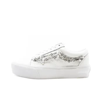 Old Skool Vans Platform 'Chain True White' Women's