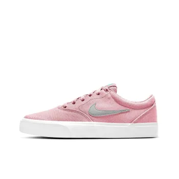 Nike SB Charge Canvas Slip-Resistant Cushioning Wear-Resistant Low-Top Skateboard Shoes Women's Pink Gray