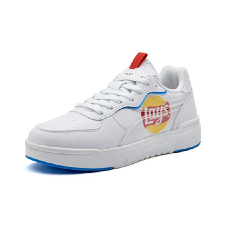 361° Low Top Skateboard Shoes Men's White Blue-1
