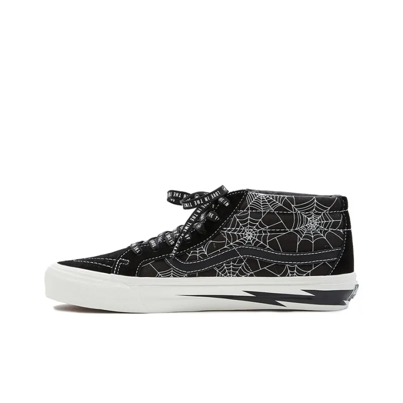 Vans Goodhood X Vault Og Sk8 Mid Lx Retro Sneakers 'Black White'-0
