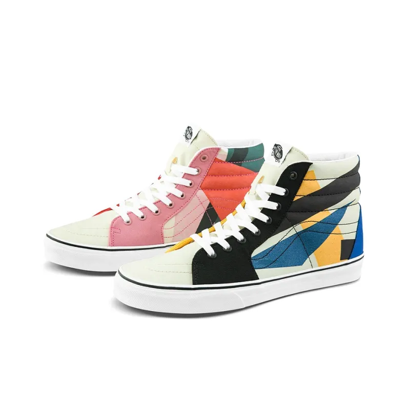 Vans MoMA X SK8 Hi Liubov Popova 'Creamyellow Black Pink'-2