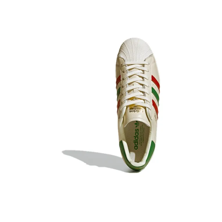 Superstar Adidas Originals 'Off White Scarlet Green'-4