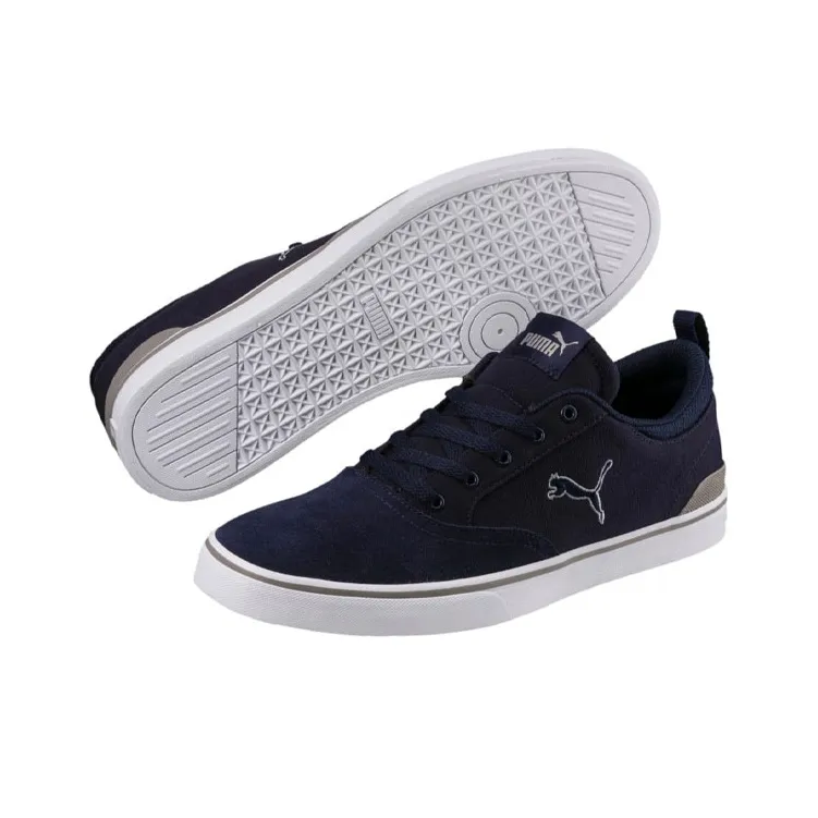 PUMA Bridger Skateboard Shoes Men Low-Top Blue-4