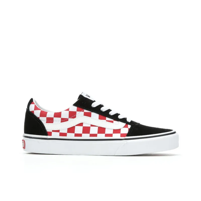 Vans Ward 'Checkerboard Tango Red' Women's-1