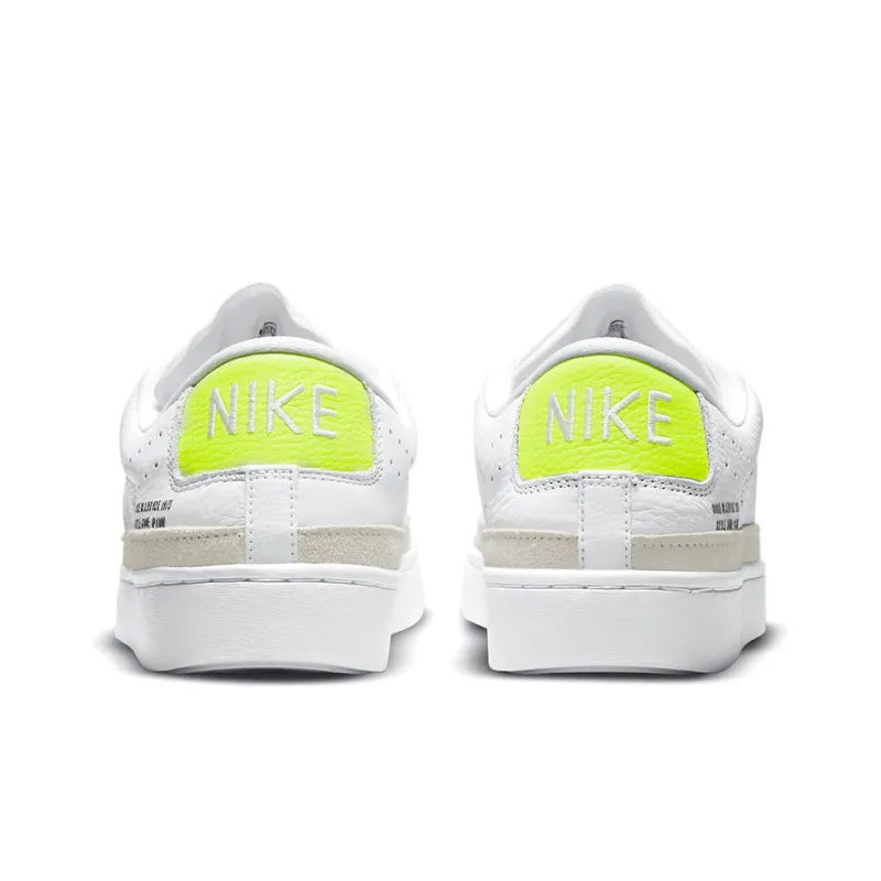 Nike Blazer Low X White Volt 'White Yellow'-4