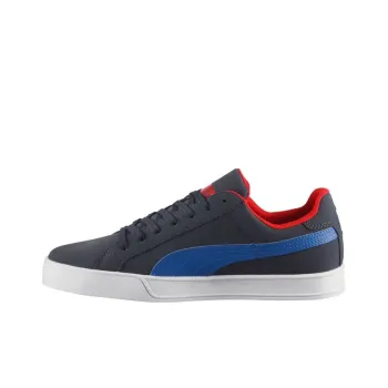 PUMA Smash Vulc Anti-Slip And Wear-Resistant Lightweight Low-Top Skateboard Shoes Men's Blue Black Red