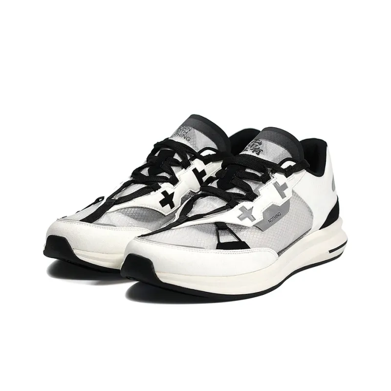 EQLZ EQUALIZER THE ROOTS BY GOKU Low-Top Skateboard Shoes Unisex Clear White-2