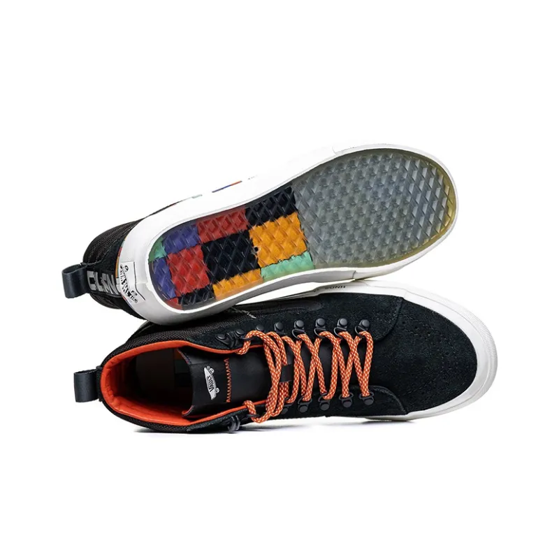Vans SK8 Skateboard Shoes Unisex High Top Black/White-4