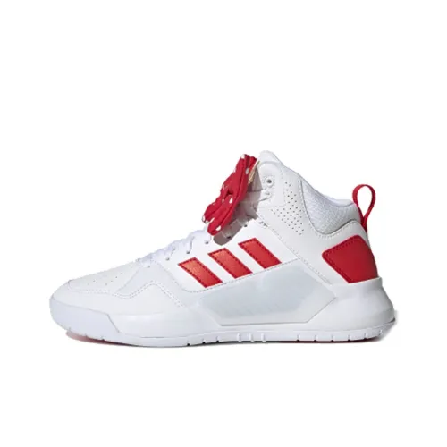 Adidas Neo PLAY9TIS Skateboard Shoes Women's Mid-Top White/Red