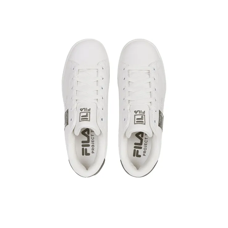 FILA Project 7 Slip Resistant, Abrasion Resistant, Lightweight Low Top Skateboard Shoes Unisex White Green Korean Style-2
