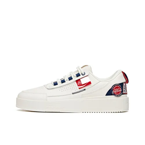 Coca Cola X ANTA Skateboard Shoes Men Low-Top White/Red