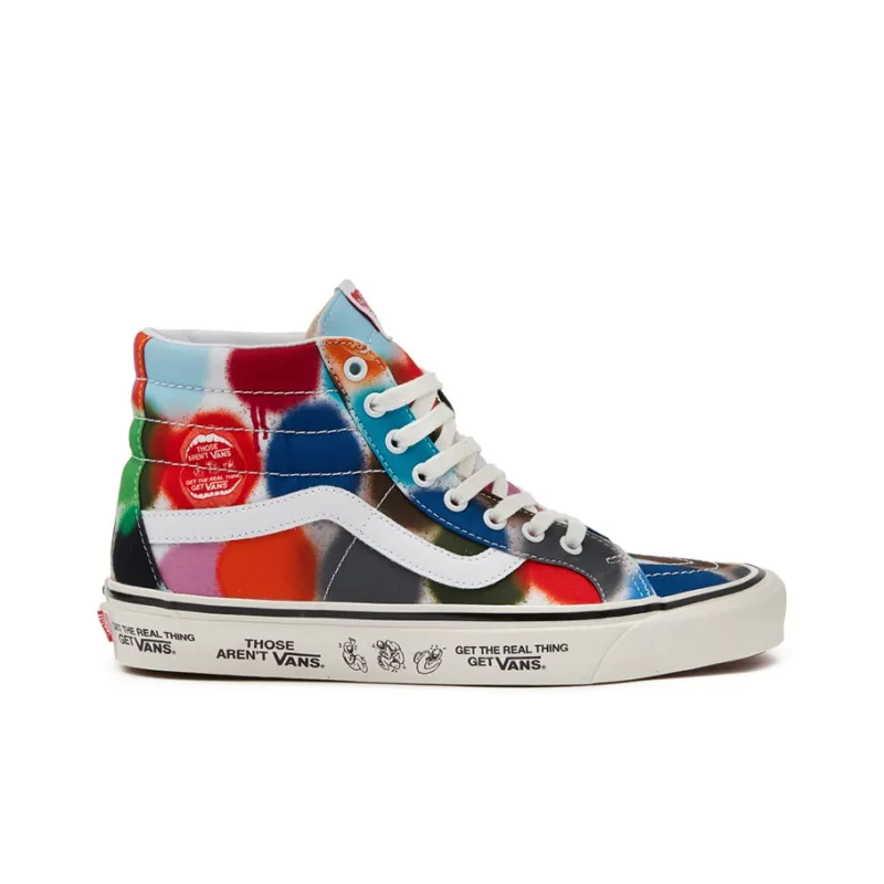 Vans SK8 Hi 38 DX Anaheim Factory Spray Spots/Marshmallow-1