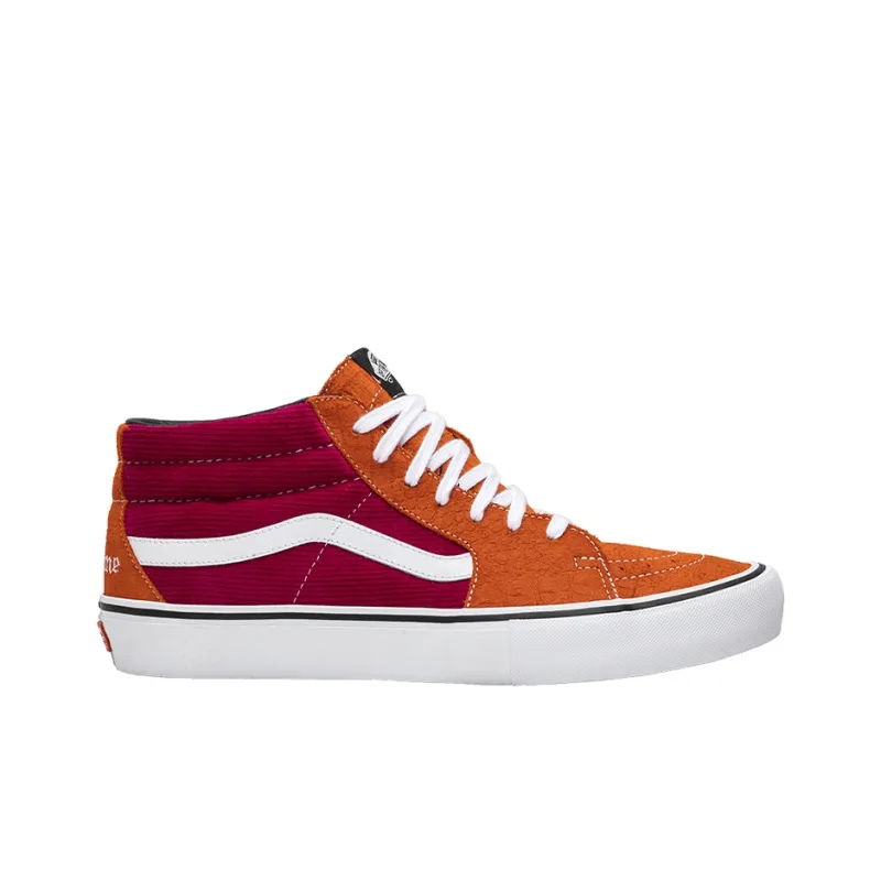 Vans Supreme X Sk8 Mid Pro 'Corduroy Croc'-1