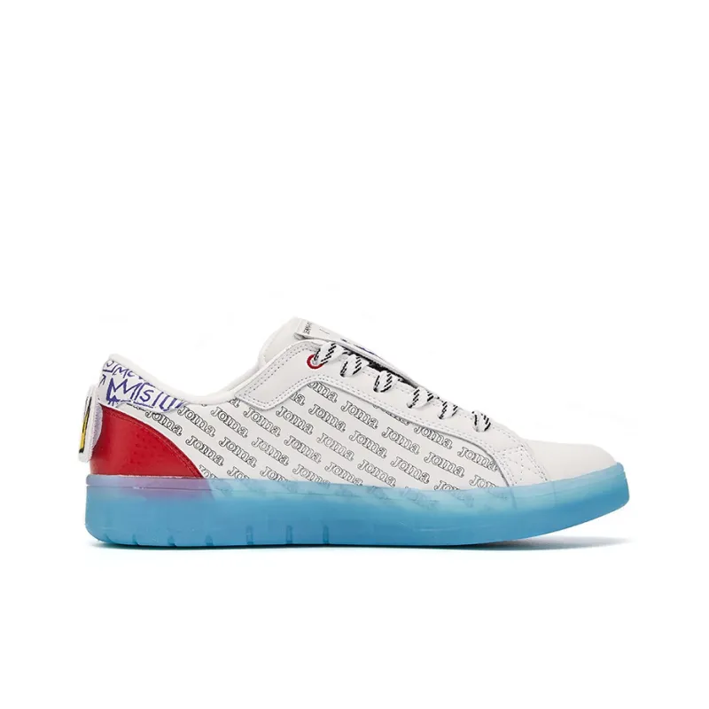 Joma Wear-Resistant Low-Top Skateboard Shoes Men's White Red-1