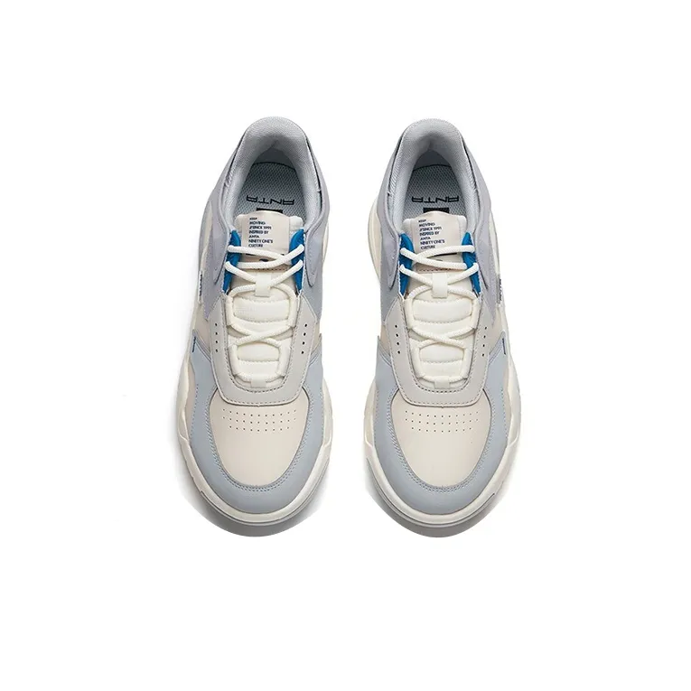Anta Wear-Resistant Low-Top Skateboard Shoes Men's Gray-2
