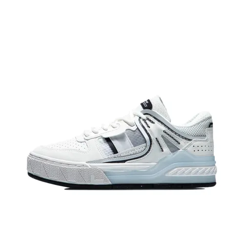 LINING Dawn Light Skateboard Shoes Women's Low-Top White/Blue