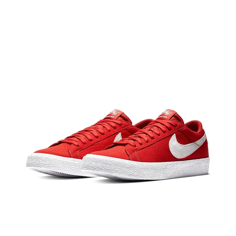 Nike Sb Skateboard Blazer Zoom Low Cnvs 'Red White'-2