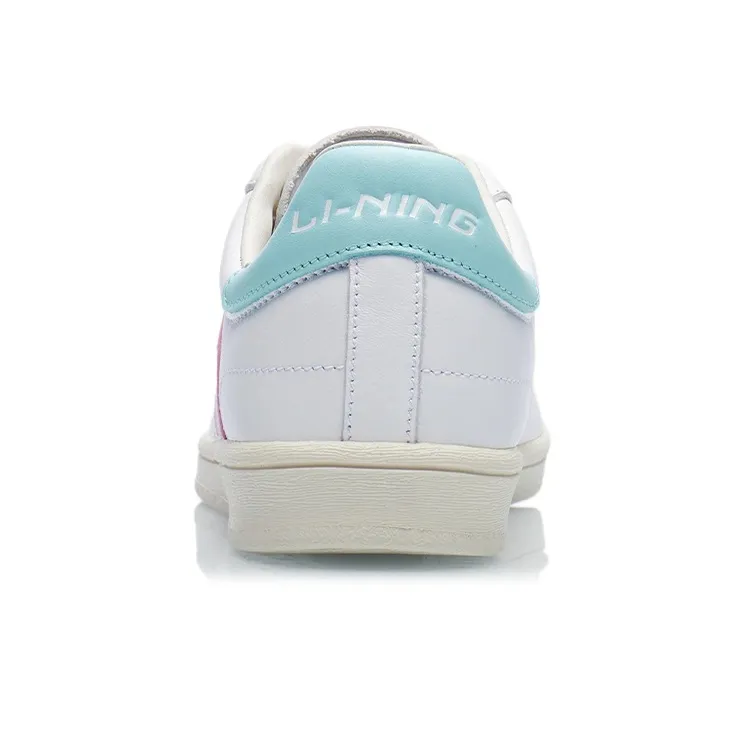 LiNing CF Tracing Low Top Skateboard Shoes Women's White Pink-5