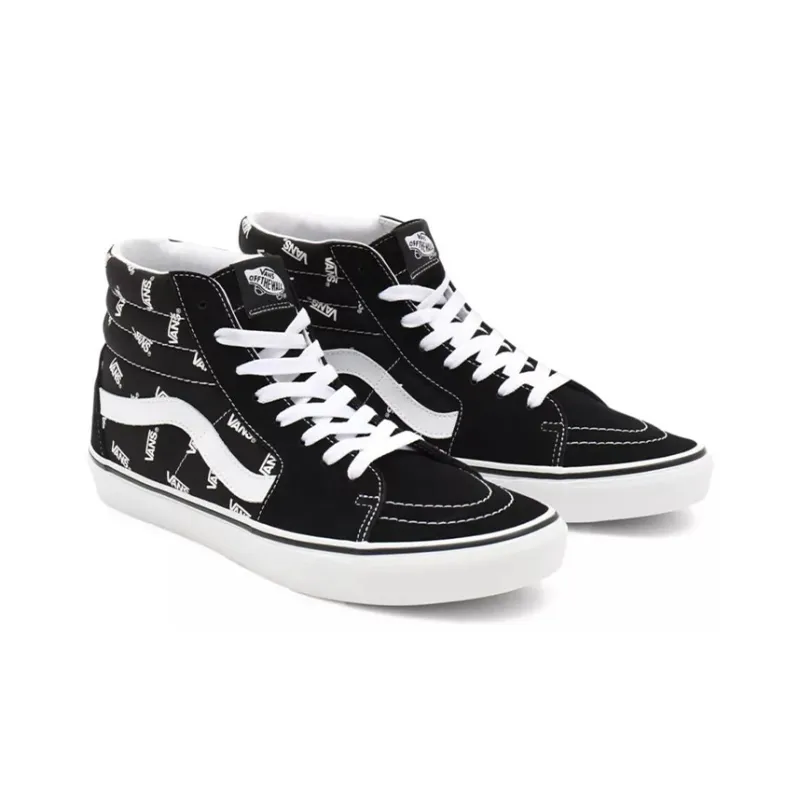 Vans Sk8 Hi Vans Allover Logo Black-2