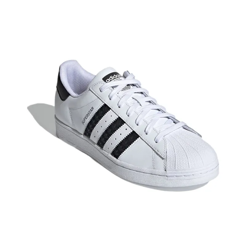 Superstar Adidas Originals 'Logo Stripes White Black'-2