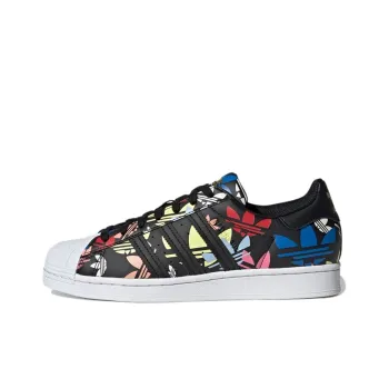Adidas Originals Superstar 'Allover Trefoil   Black Multi'
