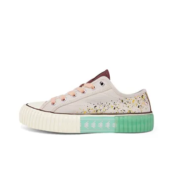 Kappa Anti Slip Wear Resistant Low Top Skateboard Shoes Unisex Feather White