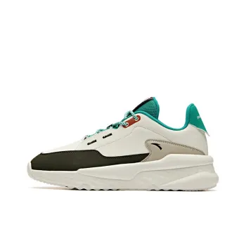 Anta Life Collection Unbridled Low Top Skateboard Shoes Men's White Black Green