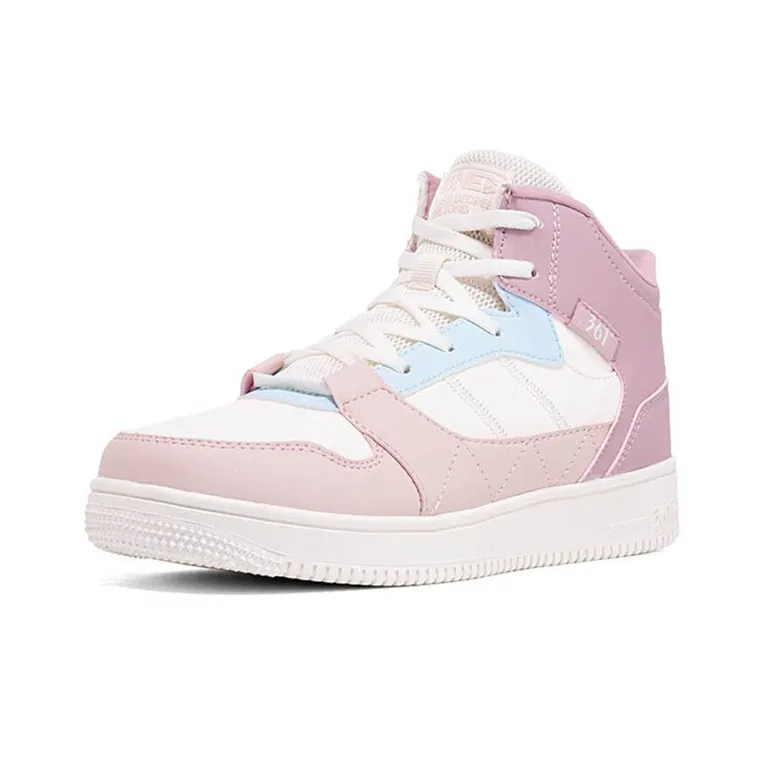 361° Thermal Mid Top Winter Padded Skateboard Shoes Women's Pink-2
