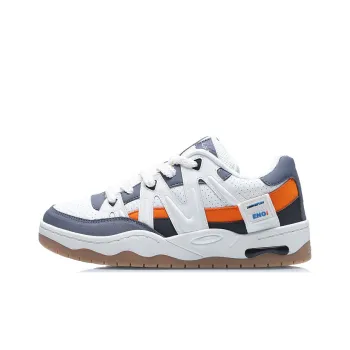 LiNing Yufeng Coverage Warm Slip Resistant Low Top Skateboard Shoes Men's White Gray