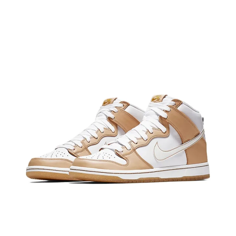 Premier X Nike SB Dunk High Retro White Champagne No‑Coin-1