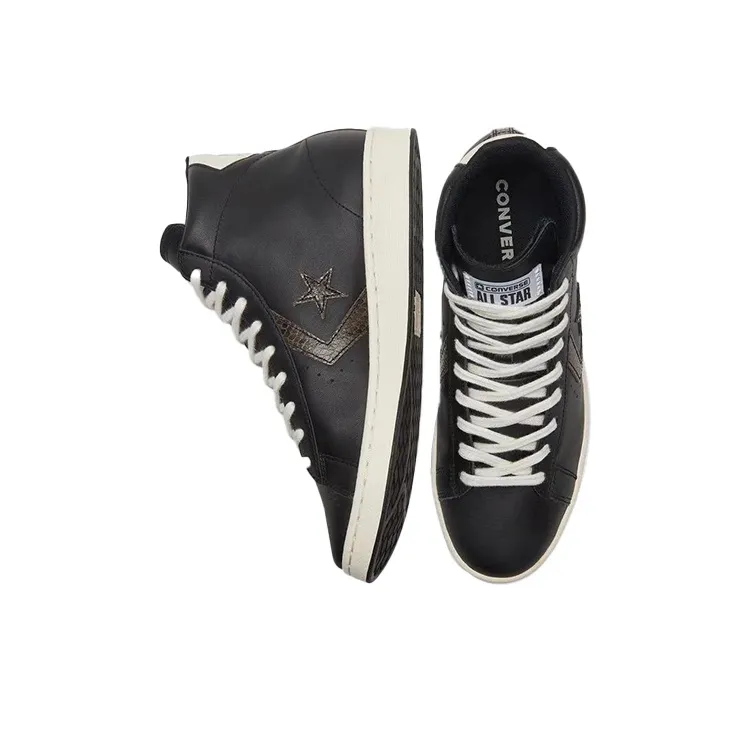 Converse Snake Print Pro Leather 'Black Creamwhite'-4